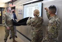 In an informal ceremony held Sept. 24, Maj. Gen. Chris Mohan, ASC commanding general, unveiled the new display located on the north end of the first floor hallway.