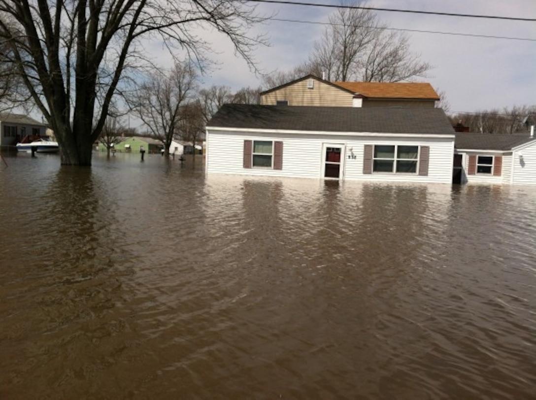 Flooded Residence in Carbon Cliff, Illinois