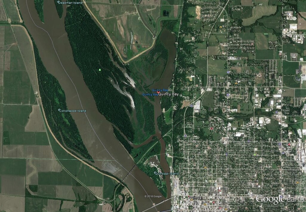 Quincy Bay, Illinois, Map