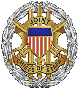 A seal shows five swords and the words "Joint Chiefs of Staff."