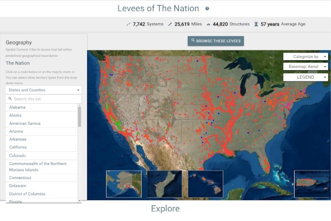 National Levee Database Website