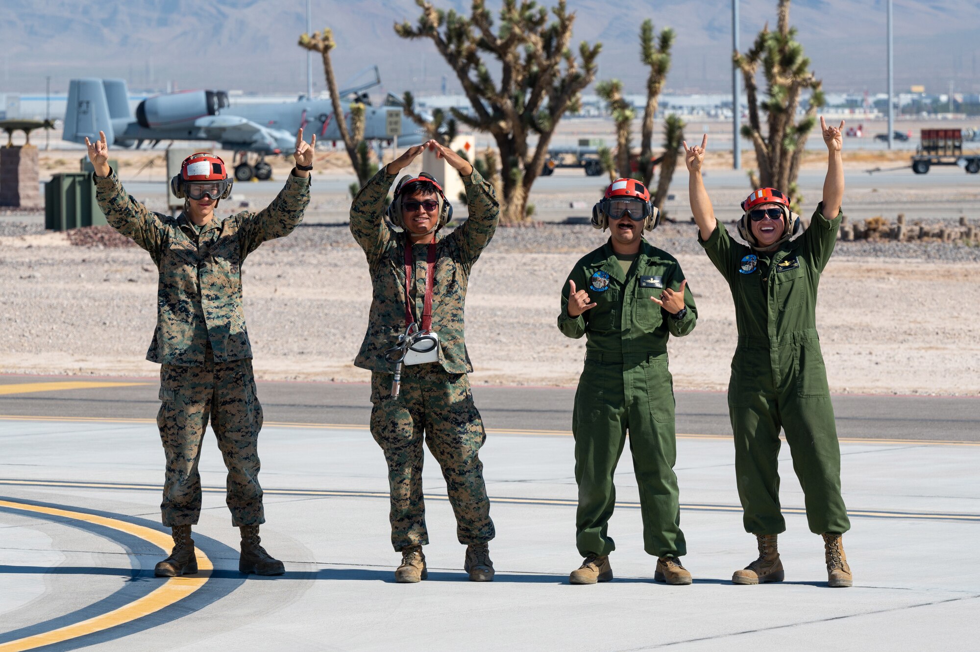 Marines on the Nellis flightline