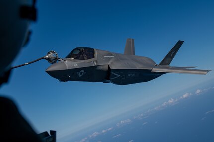 Marine Corps F-35B Conduct First Landing Aboard JS Izumo