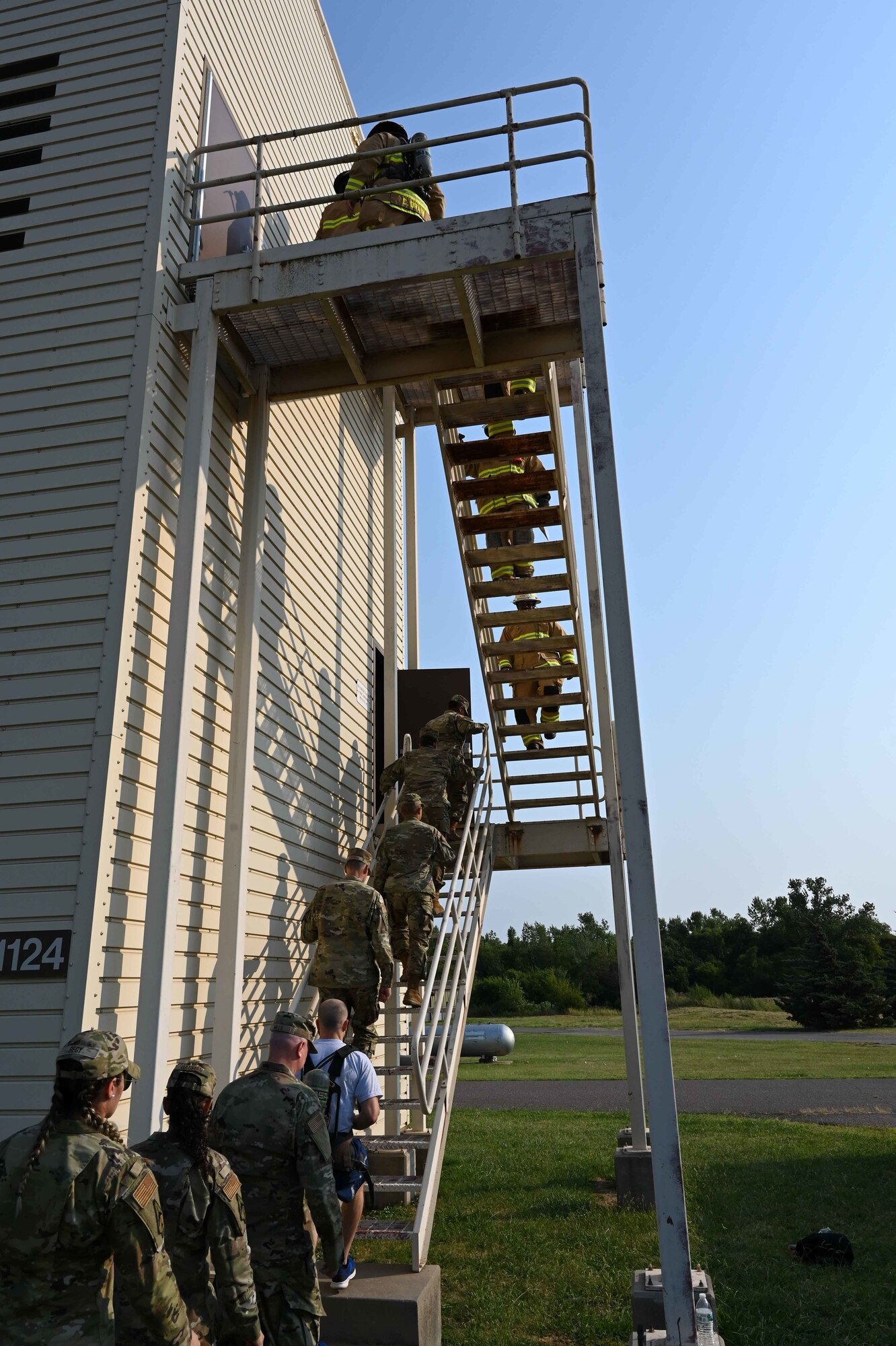 Climbing the tower