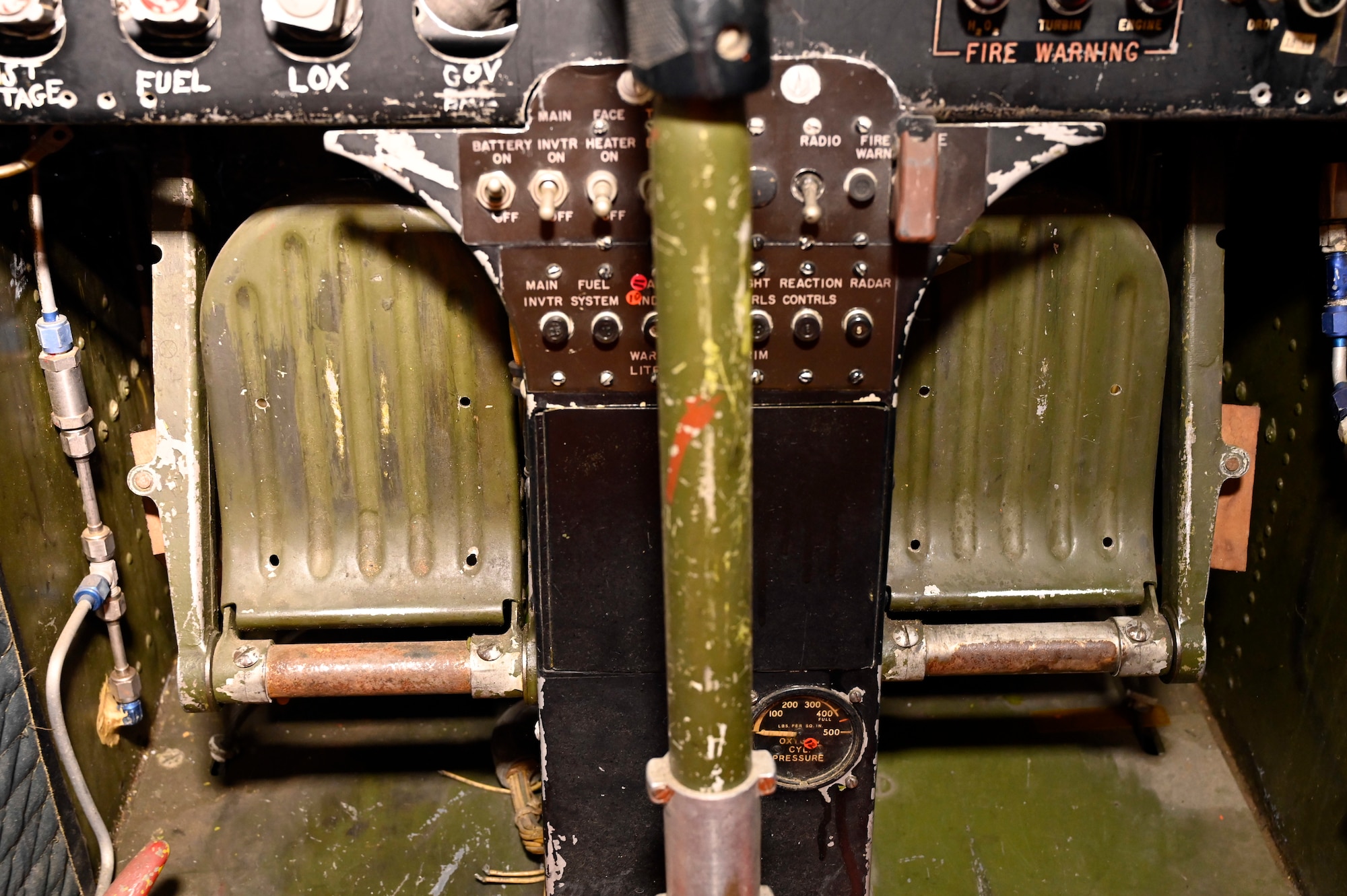 Interior views of the Bell X-1B on display in the National Museum of the U.S. Air Force Research and Development Gallery.