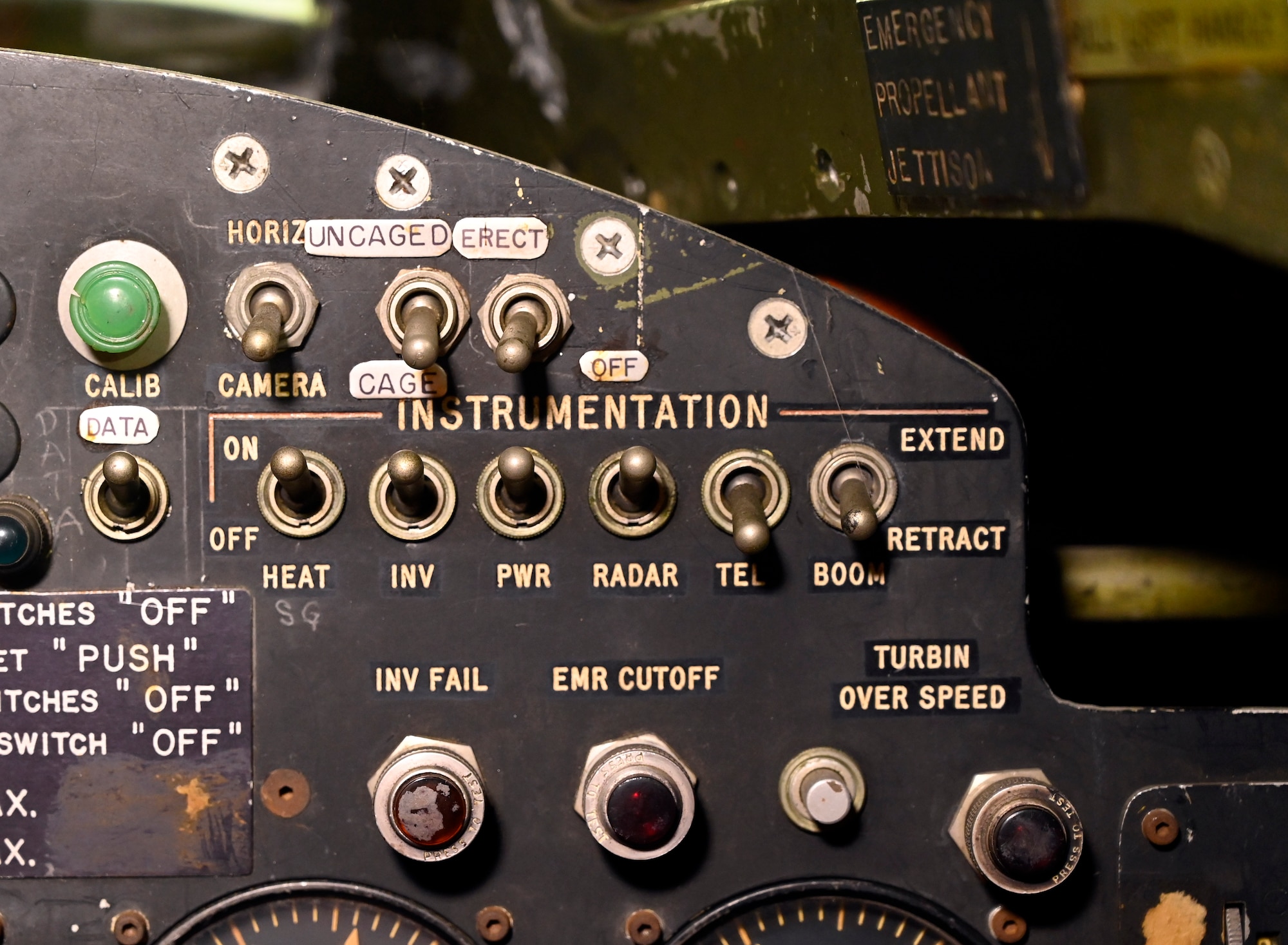 Interior views of the Bell X-1B on display in the National Museum of the U.S. Air Force Research and Development Gallery.