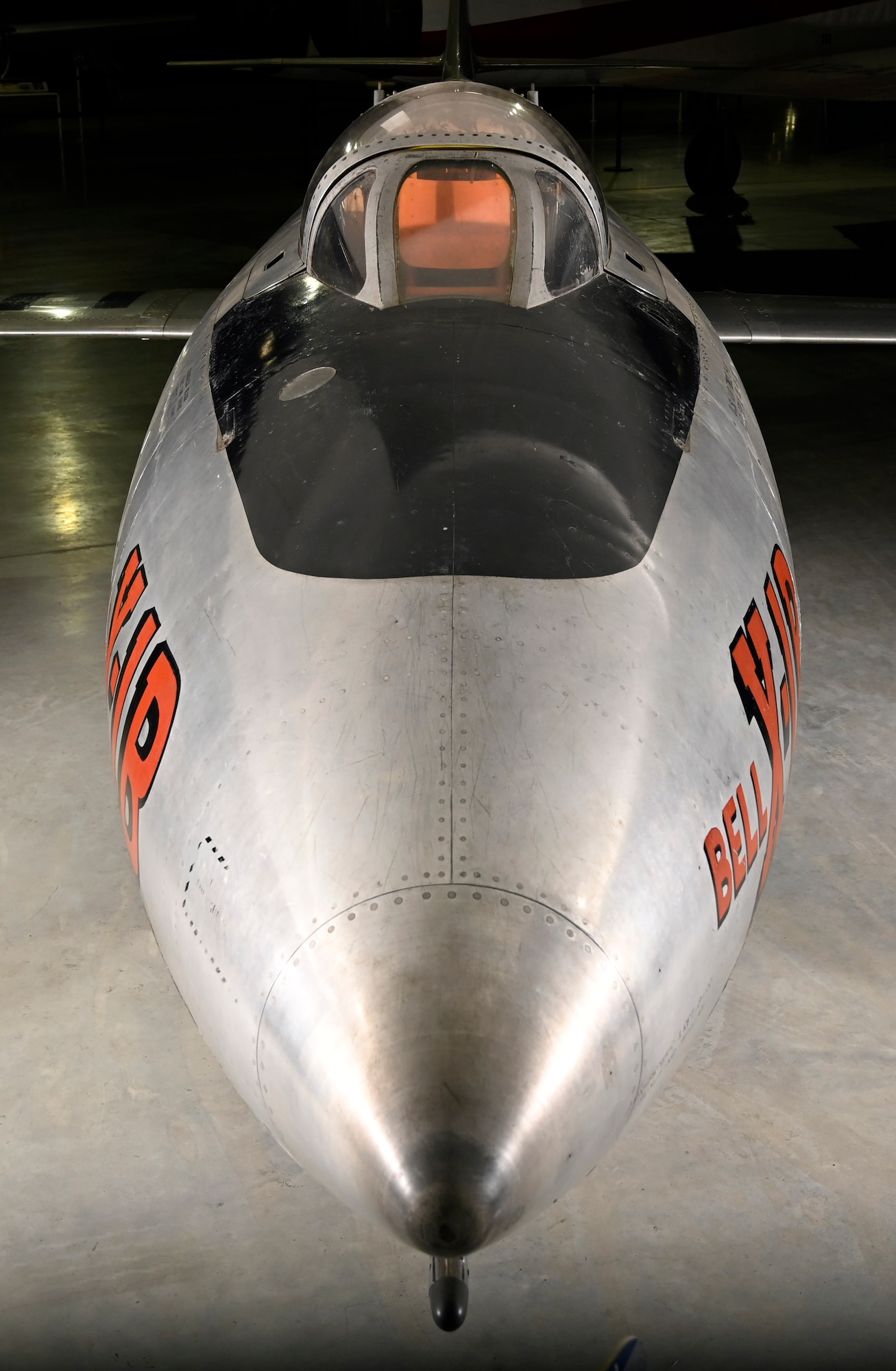 Bell X-1B on display in the National Museum of the U.S. Air Force Research and Development Gallery.