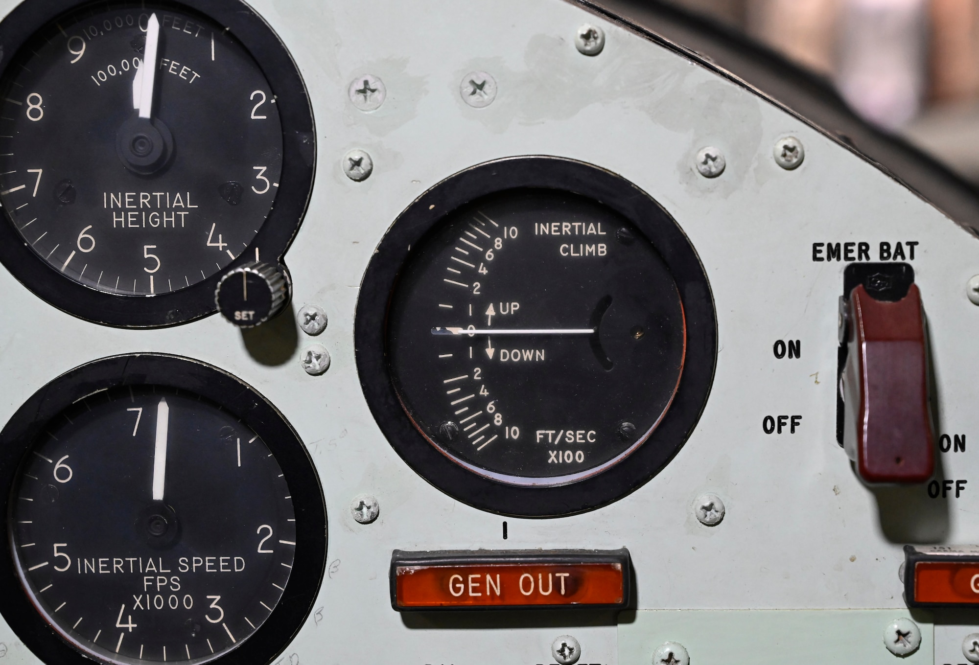 Cockpit views of the North American X-15A-2 on display in the National Museum of the U.S. Air Force Space Gallery.