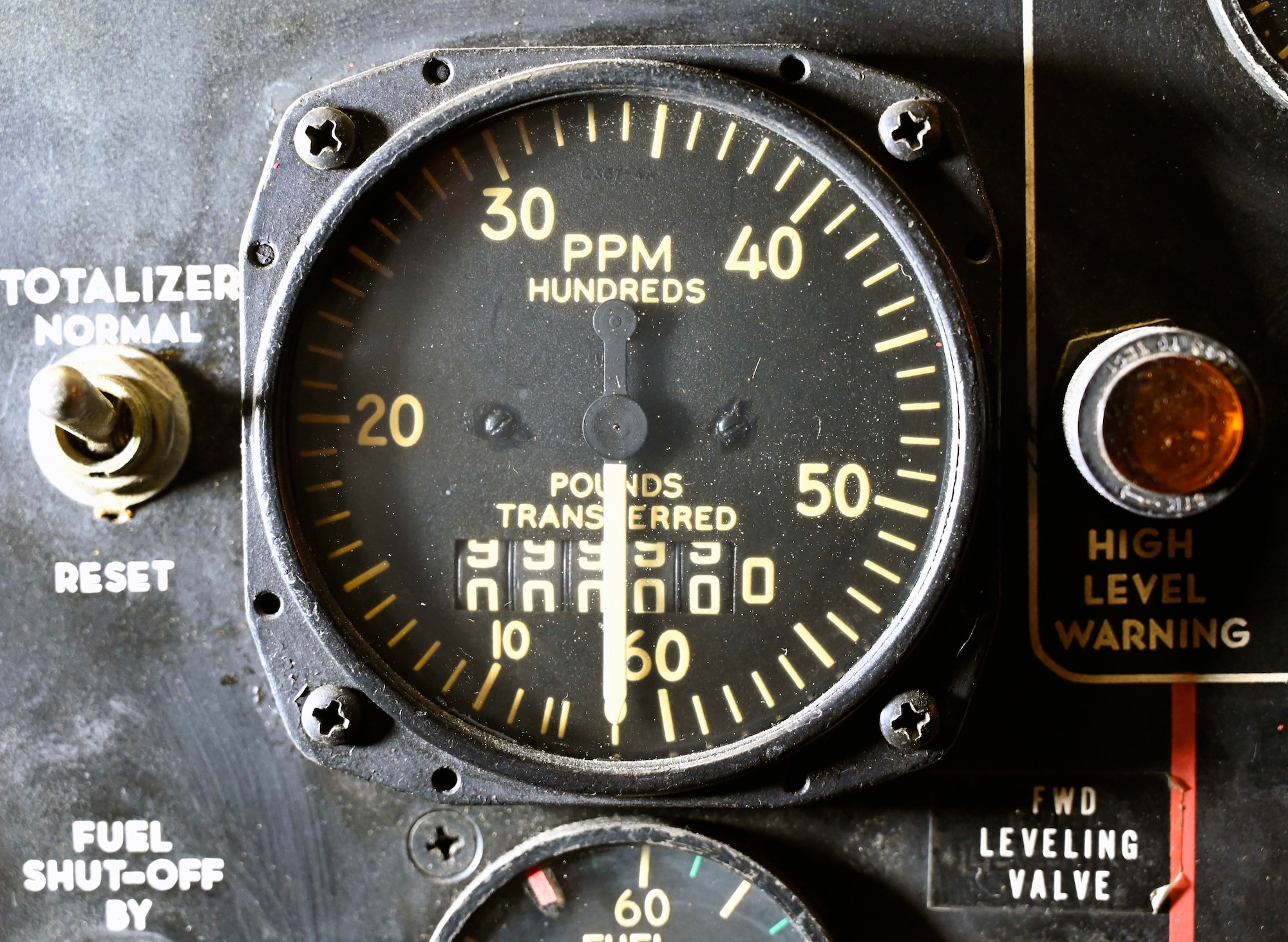 Interior view of the Boeing KC-97L Stratofreighter on display in the Cold War Gallery of the National Museum of the U.S. Air Force.