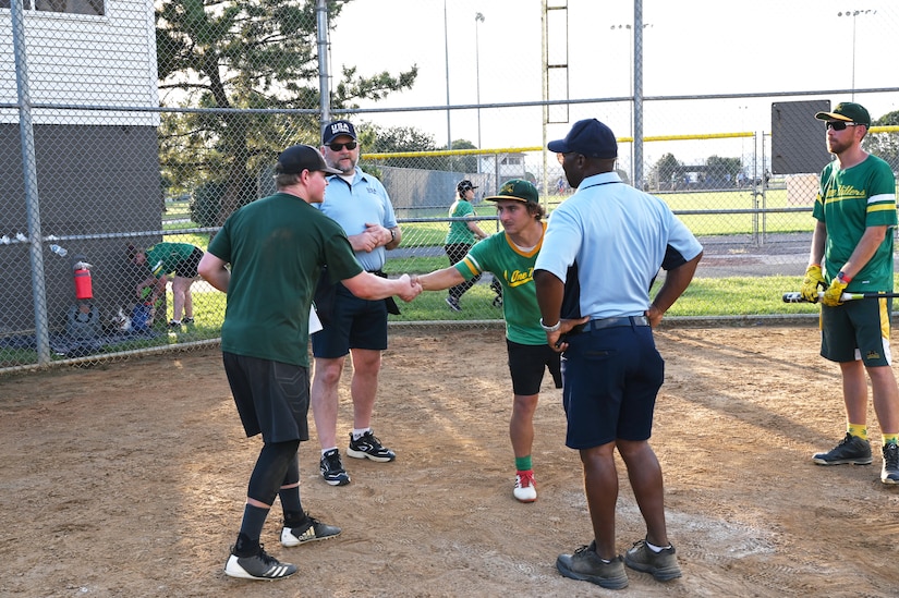 Thirty-six teams made up of U.S. House of Representative staffers competed in an all-day softball tournment Sept. 18, 2021 at Joint Base Anacostia-Bolling, Washington, D.C., in the battle for the 2021 U.S. House Softball League title. The competition is the culmination of the season of play involving 75 teams across the nation. The U.S. House and Senate softball leagues collaborate with Joint Base Anacostia-Bolling as a prime location in the National Capital Region to host this annual morale engagement. (U.S. Air Force photo by Benjamin Matwey)