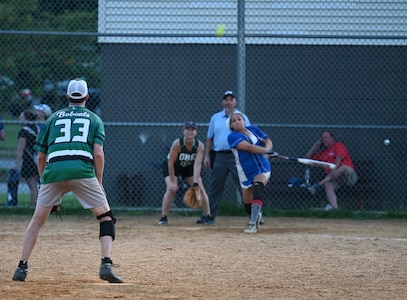 Thirty-six teams made up of U.S. House of Representative staffers competed in an all-day softball tournment Sept. 18, 2021 at Joint Base Anacostia-Bolling, Washington, D.C., in the battle for the 2021 U.S. House Softball League title. The competition is the culmination of the season of play involving 75 teams across the nation. The U.S. House and Senate softball leagues collaborate with Joint Base Anacostia-Bolling as a prime location in the National Capital Region to host this annual morale engagement. (U.S. Air Force photo by Benjamin Matwey)