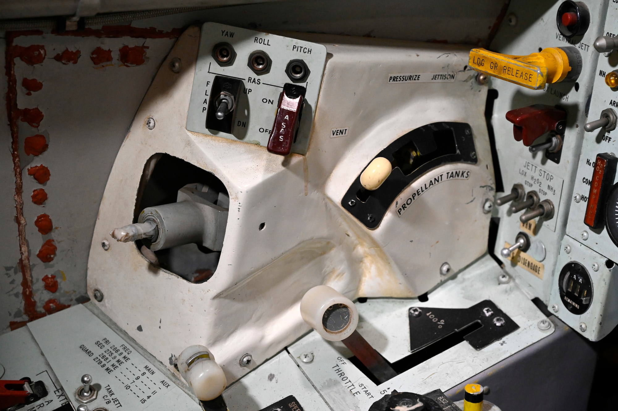 Cockpit views of the North American X-15A-2 on display in the National Museum of the U.S. Air Force Space Gallery.