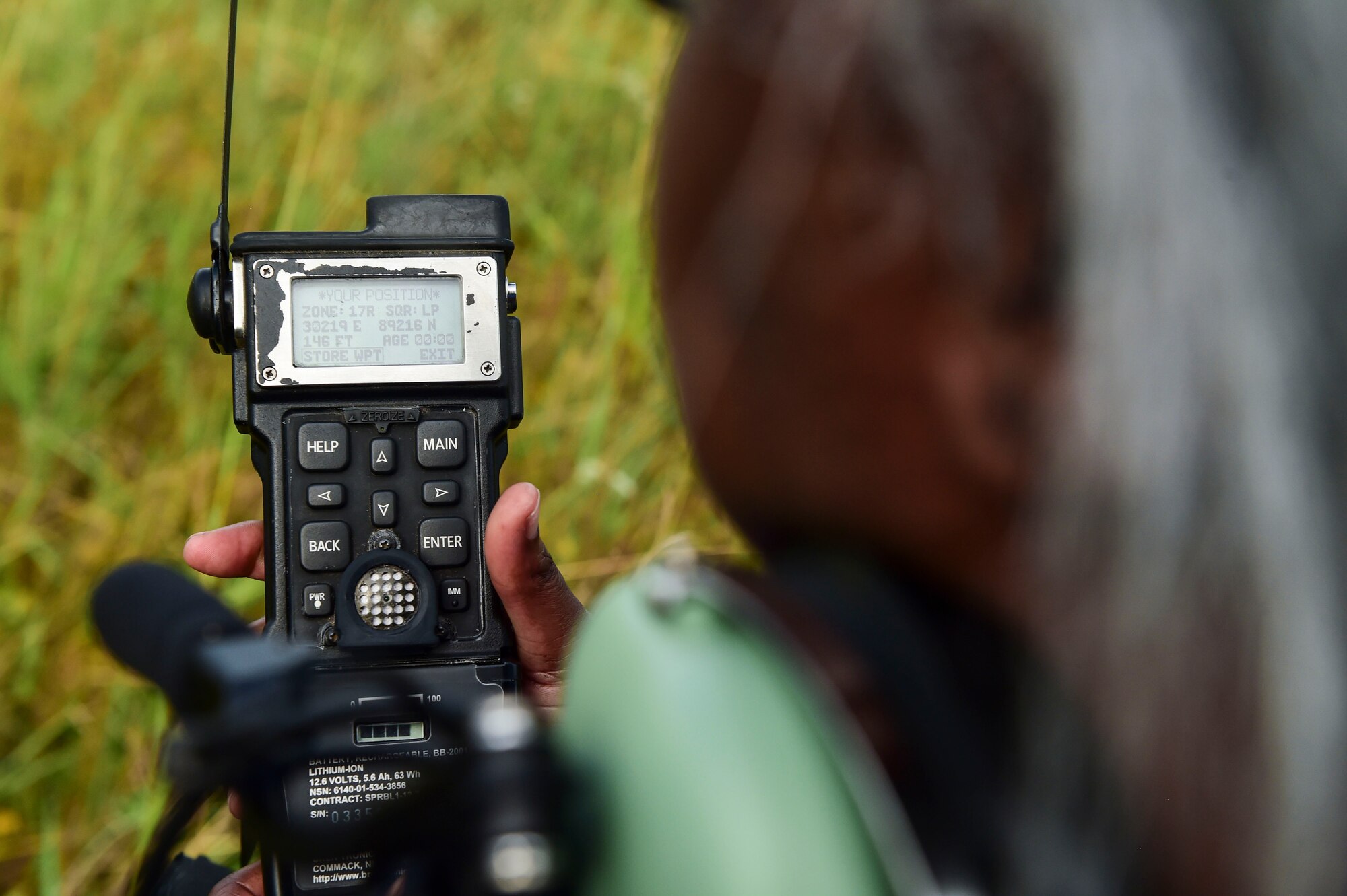woman using location device
