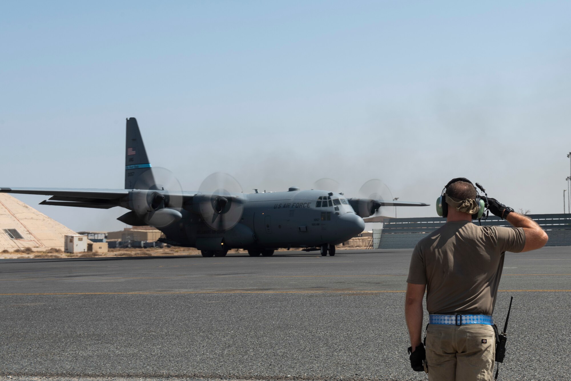 Airmen from Ali Al Salem Air Base and Al-Jaber Air Base, Kuwait, honed the 386th Air Expeditionary Wing’s force generation capabilities by training in the Agile Combat Employment (ACE) concept between the two bases during Blue Marauder 21.