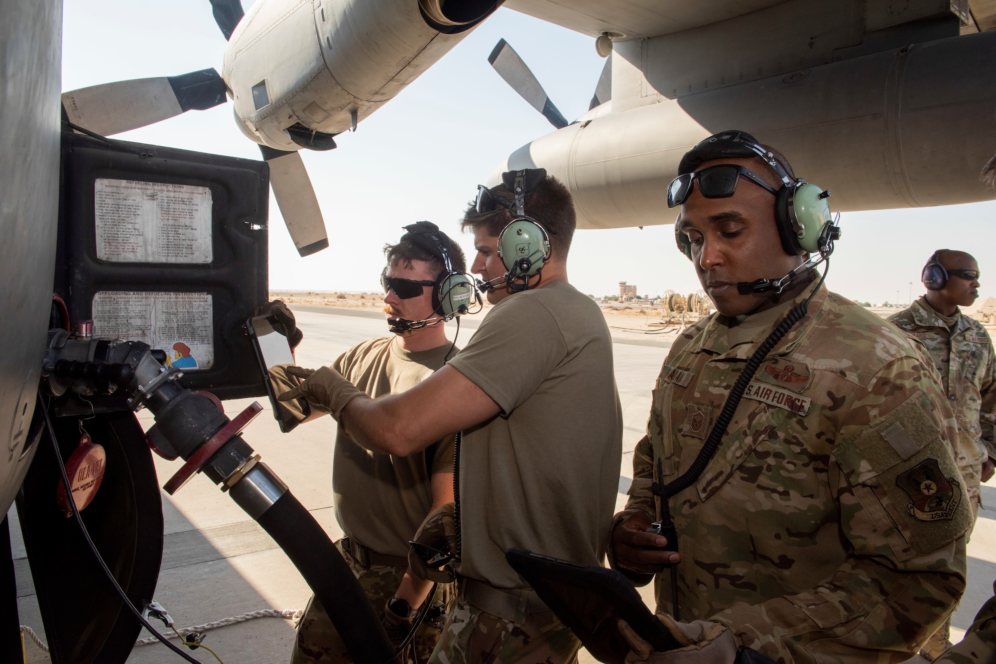 Airmen from Ali Al Salem Air Base and Al-Jaber Air Base, Kuwait, honed the 386th Air Expeditionary Wing’s force generation capabilities by training in the Agile Combat Employment (ACE) concept between the two bases during Blue Marauder 21.