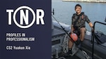 Culinary Specialist 2nd Class Yuakun Xia poses for a photo. (U.S. Navy graphic by Mass Communication Specialist 2nd Class.)