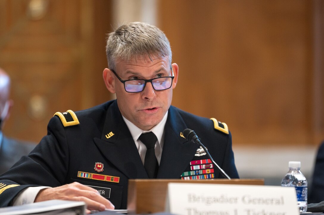 Brig. Gen. Thomas J. Tickner Testifies to Senate