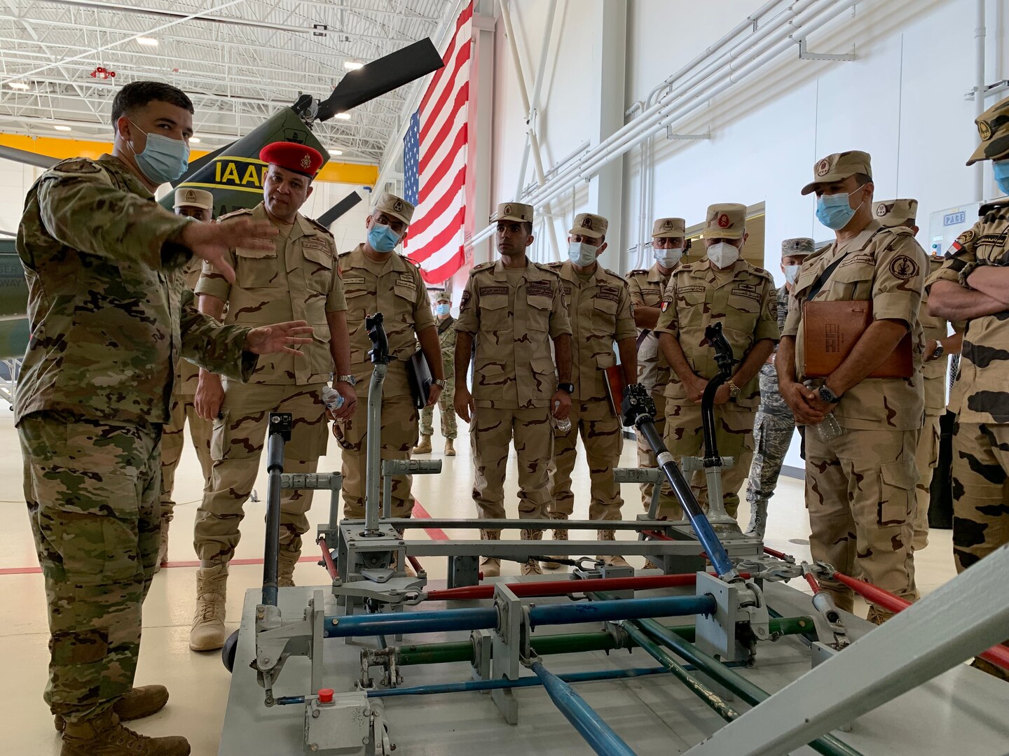 USAF tech sgt gives tour at IAAFA hangar