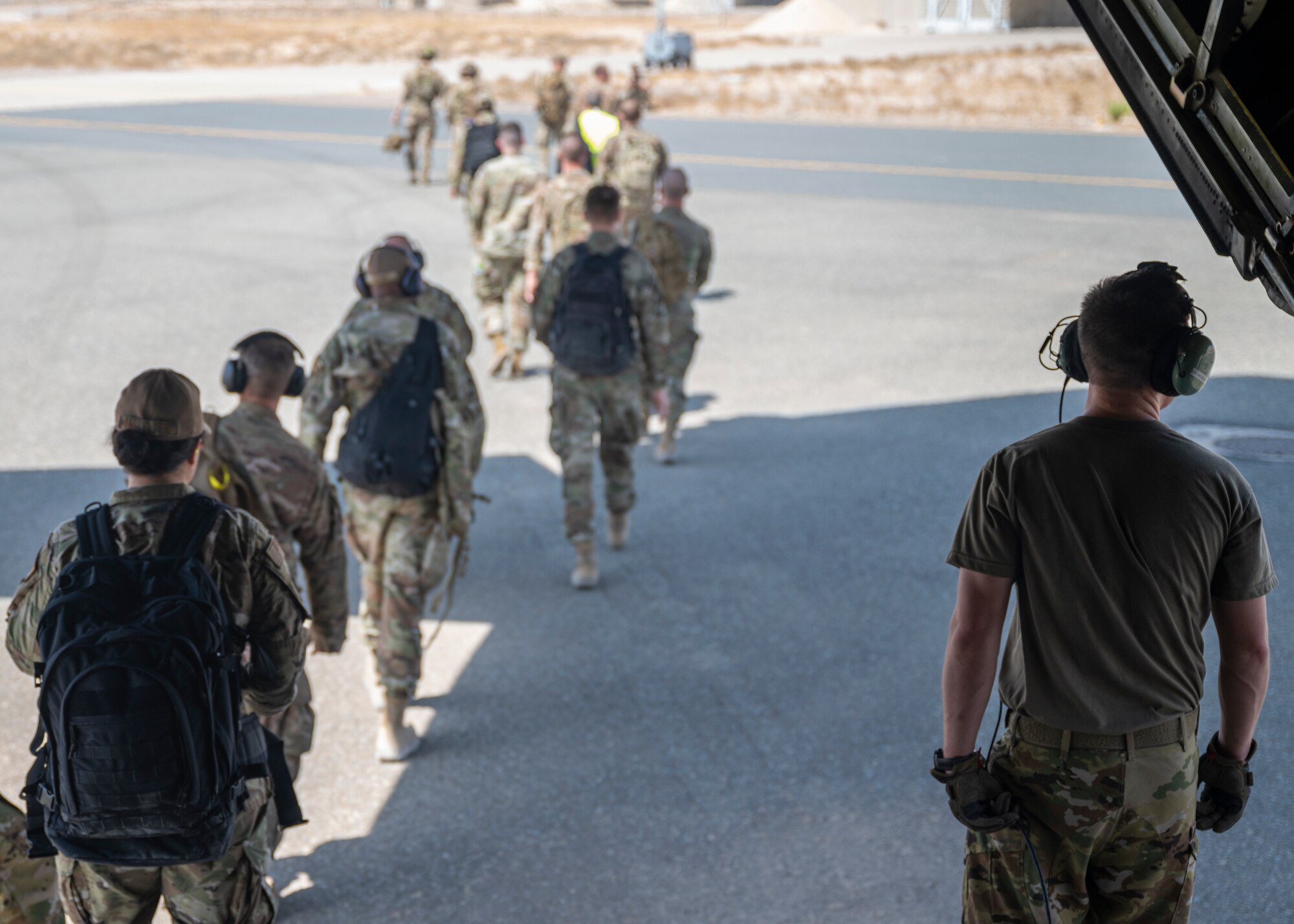 Airmen from Ali Al Salem Air Base and Al-Jaber Air Base, Kuwait, honed the 386th Air Expeditionary Wing’s force generation capabilities by training in the Agile Combat Employment (ACE) concept between the two bases during Blue Marauder 21.