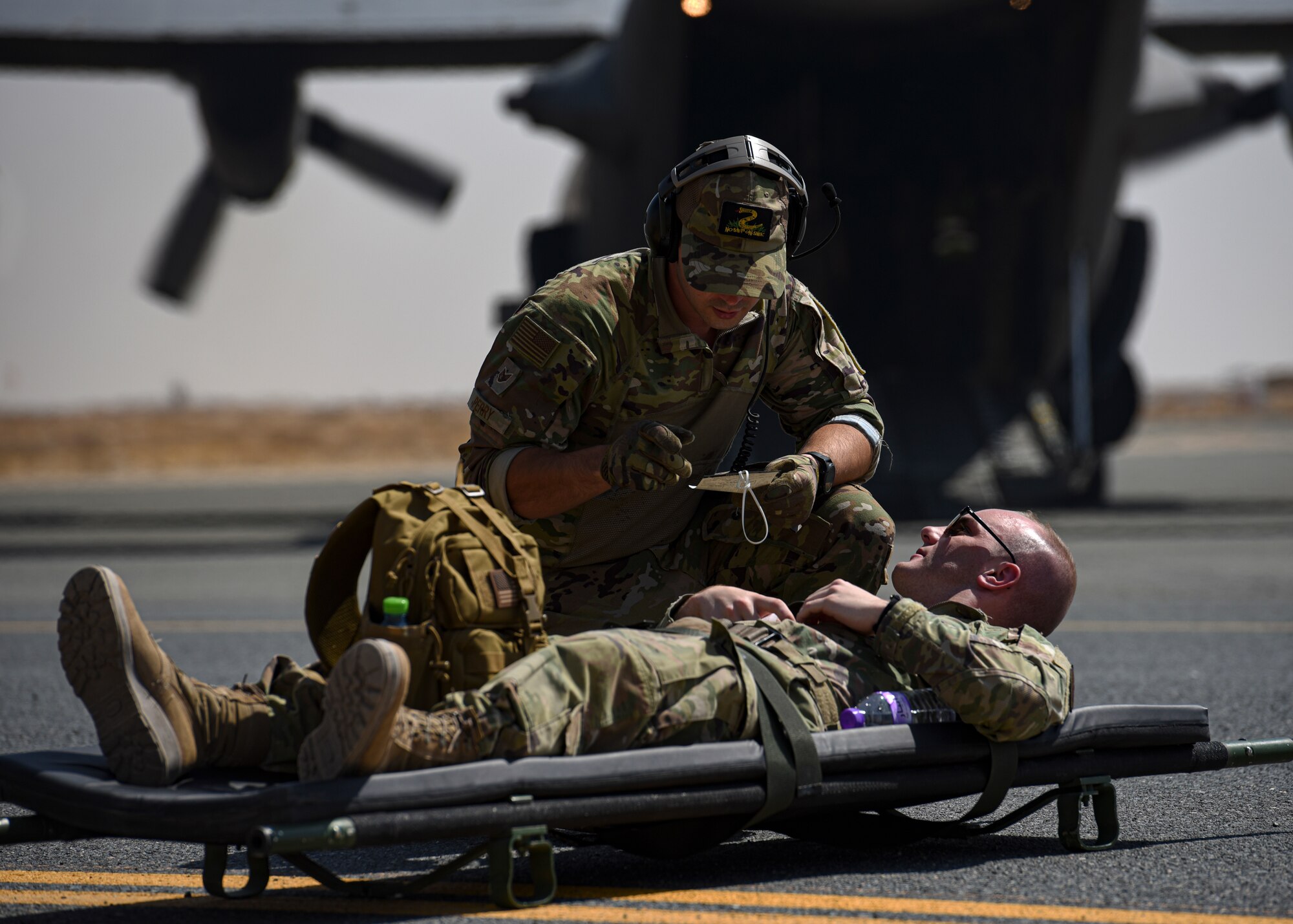 Airmen from Ali Al Salem Air Base and Al-Jaber Air Base, Kuwait, honed the 386th Air Expeditionary Wing’s force generation capabilities by training in the Agile Combat Employment (ACE) concept between the two bases during Blue Marauder 21.