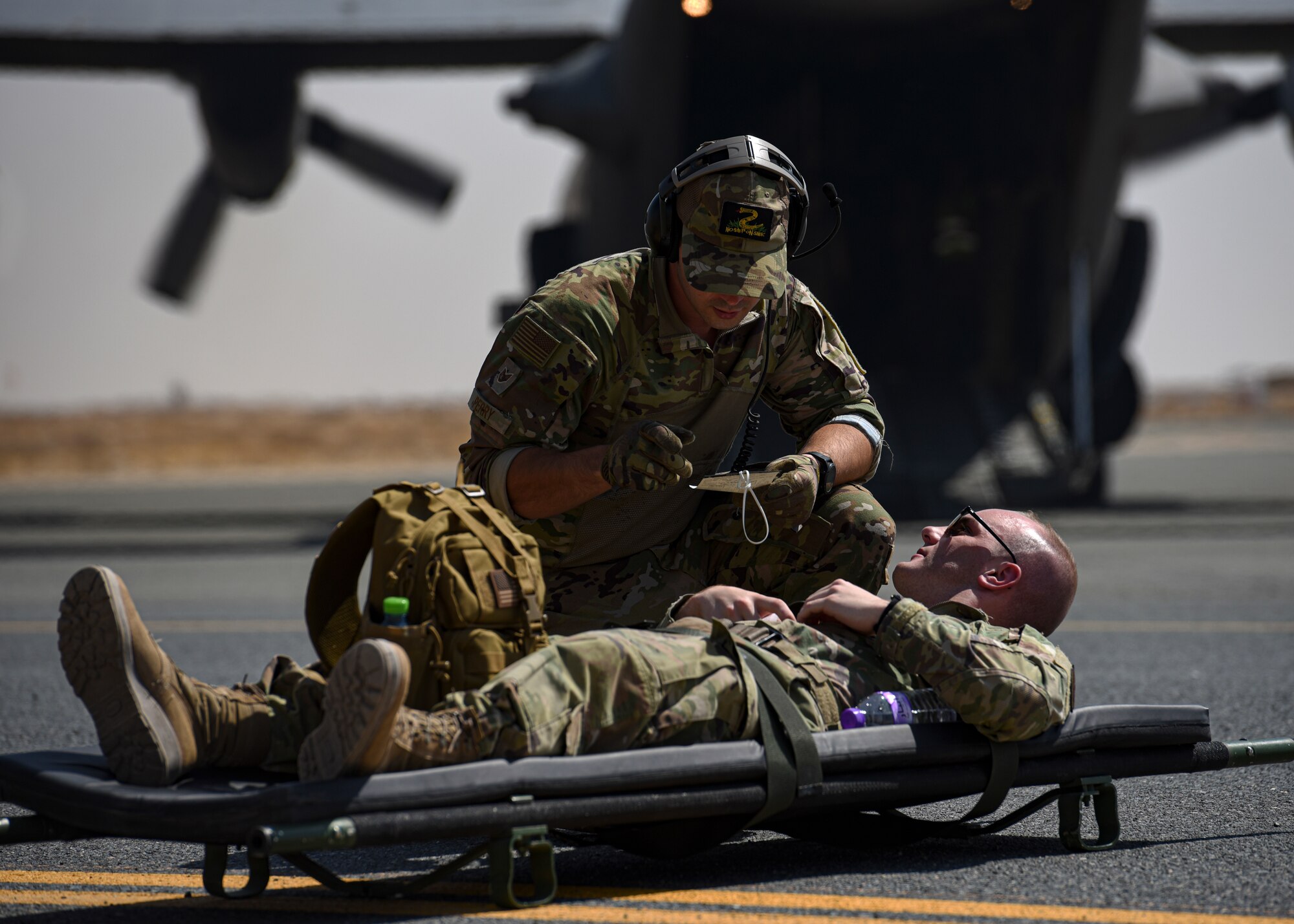 Airmen from Ali Al Salem Air Base and Al-Jaber Air Base, Kuwait, honed the 386th Air Expeditionary Wing’s force generation capabilities by training in the Agile Combat Employment (ACE) concept between the two bases during Blue Marauder 21.