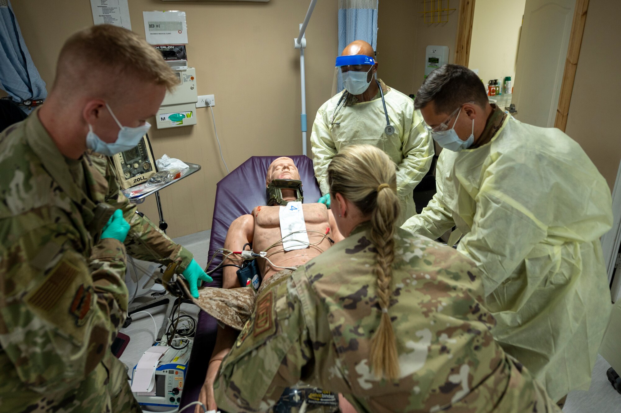 The 332nd EMDG provides medical assistance to 332nd Air Expeditionary Wing Airmen to ensure mission readiness.