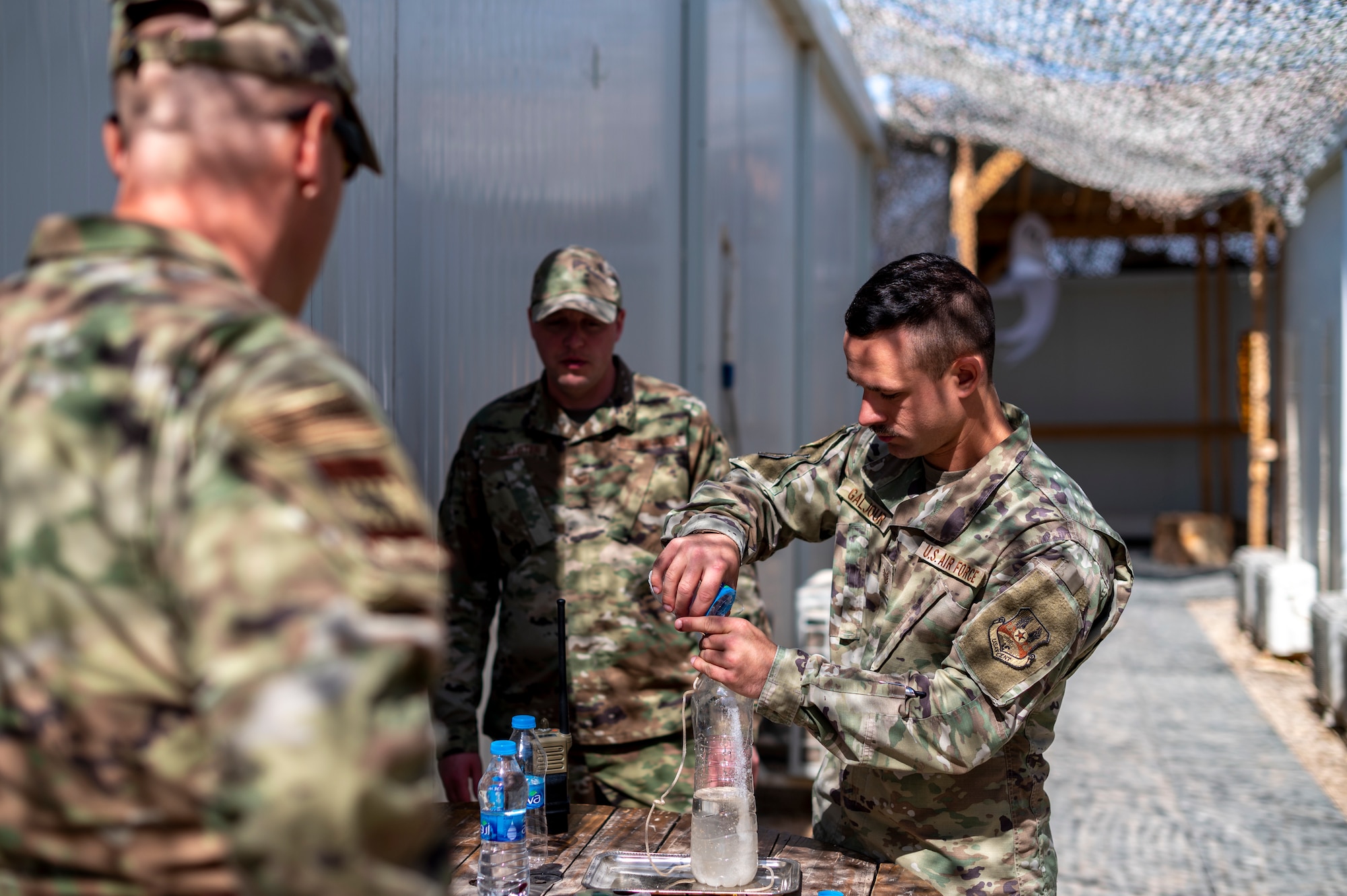 The 332nd EMDG provides medical assistance to 332nd Air Expeditionary Wing Airmen to ensure mission readiness.