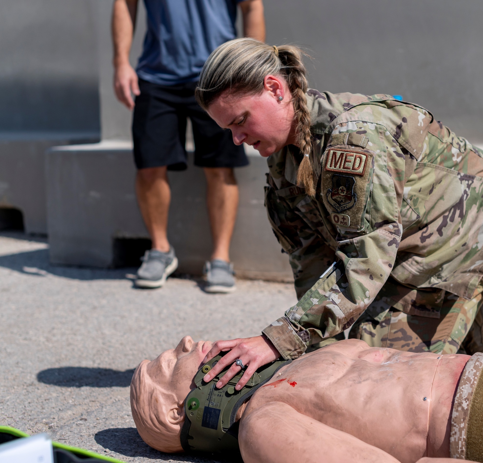 The 332nd EMDG provides medical assistance to 332nd Air Expeditionary Wing Airmen to ensure mission readiness.