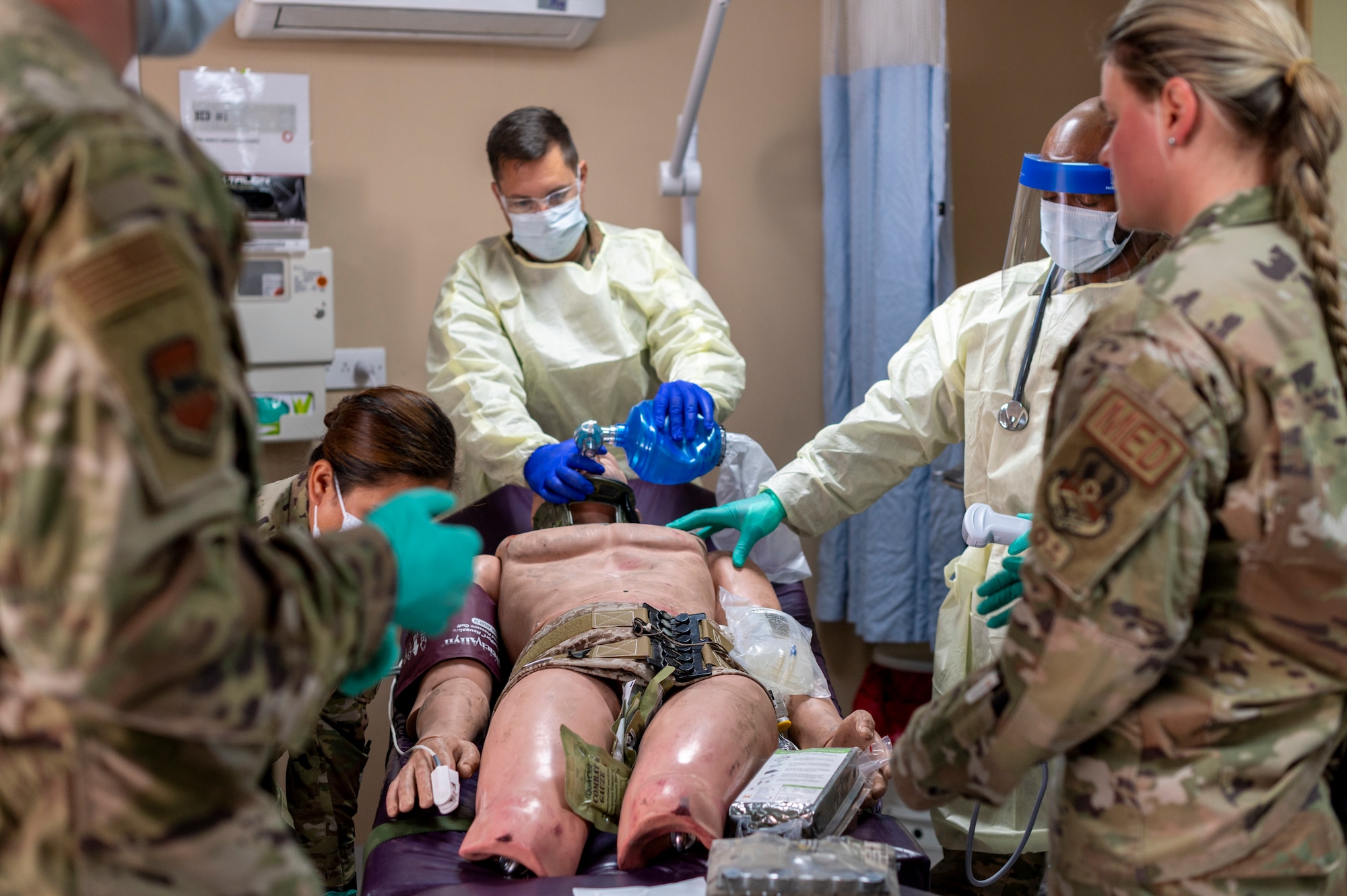 The 332nd EMDG provides medical assistance to 332nd Air Expeditionary Wing Airmen to ensure mission readiness.