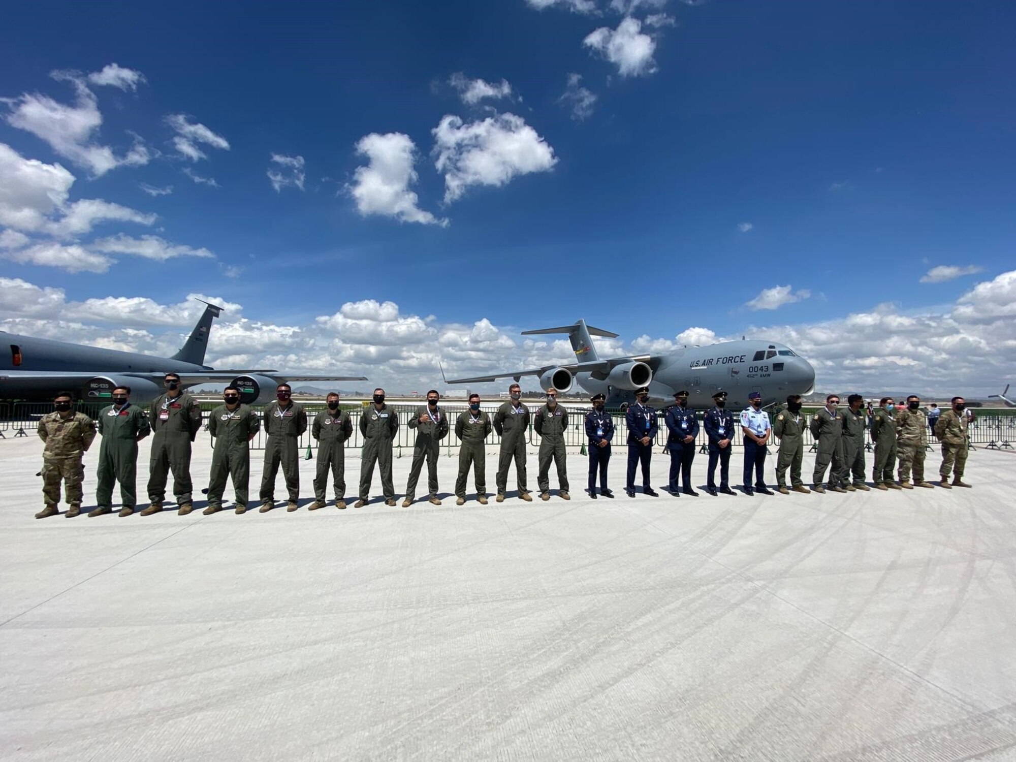 Two U.S. Air Force aircraft and over 20 Airmen participated in the Feria Aeroespecial México (FAMEX) at Base Aérea No.1 de Santa Lucía, Mexico, Sep. 22, 2021.