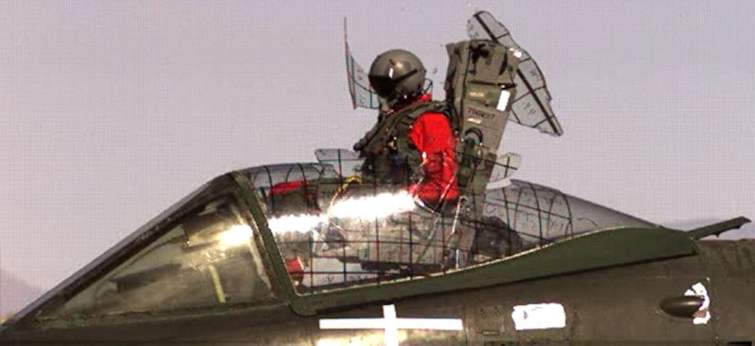 Holloman High Speed Test Track personnel conduct a static ejection test at Holloman Air Force Base, New Mexico. Ejection testing is among the wide of array of testing at the HHSTT, which is operated by the 846th Test Squadron, a unit of the 704th Test Group of the Arnold Engineering Development Complex, headquartered at Arnold Air Force Base, Tenn. Personnel in the 846 TS are currently exploring the modernization of the test track to extend its lifespan and further aid in the development of hypersonic systems. (U.S. Air Force photo)
