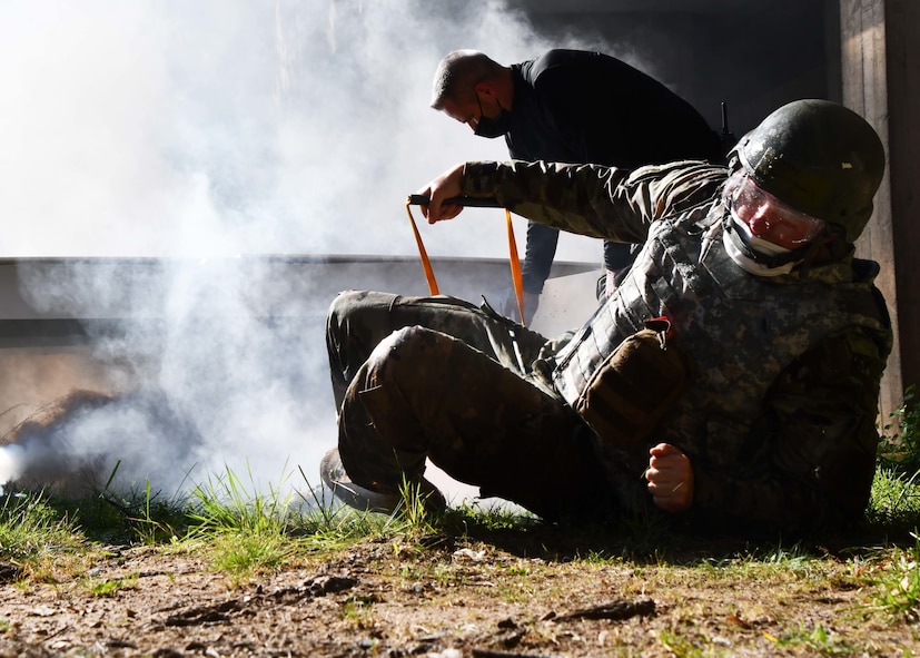 Medics and nurses from the 104th Medical Group went through a training to receive their Tactical Combat Casualty Care certificates Sept. 18-19, 2021, at the Hartford Hospital Center for Education, Simulation, and Innovation, in Hartford, Conn. The training focused on evidence-based, life-saving techniques and strategies for providing the best trauma care on the battlefield.  (U.S Air National Guard Photos by Staff Sgt. Sara Kolinski)