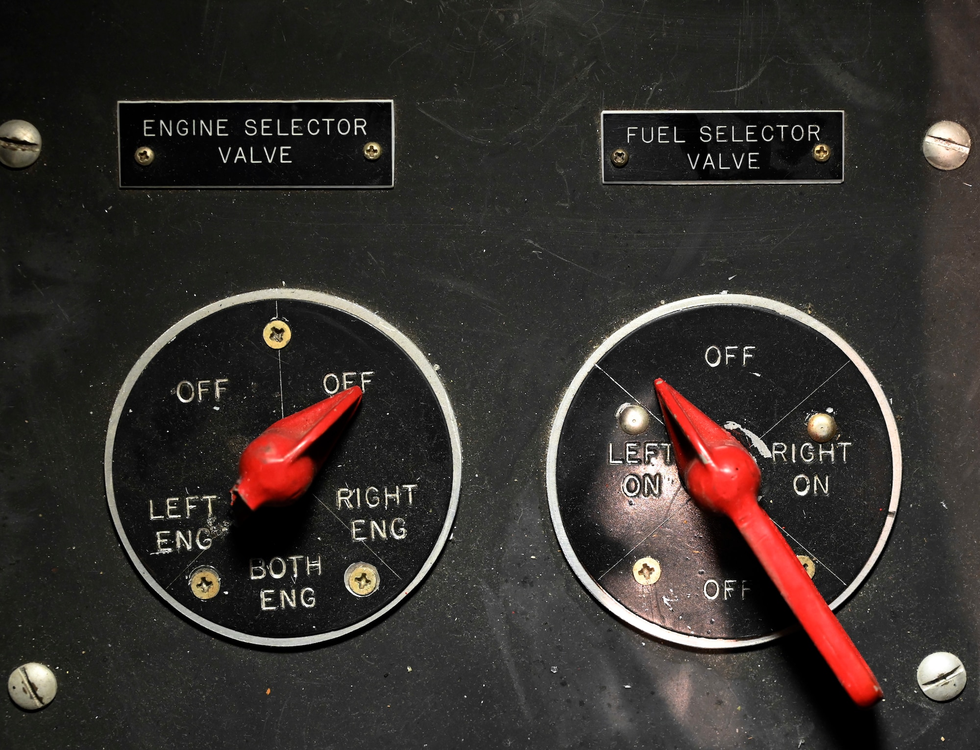 Interior view of the Curtiss AT-9 Jeep/Fledgling at the National Museum of the U.S. Air Force World War II Galllery.