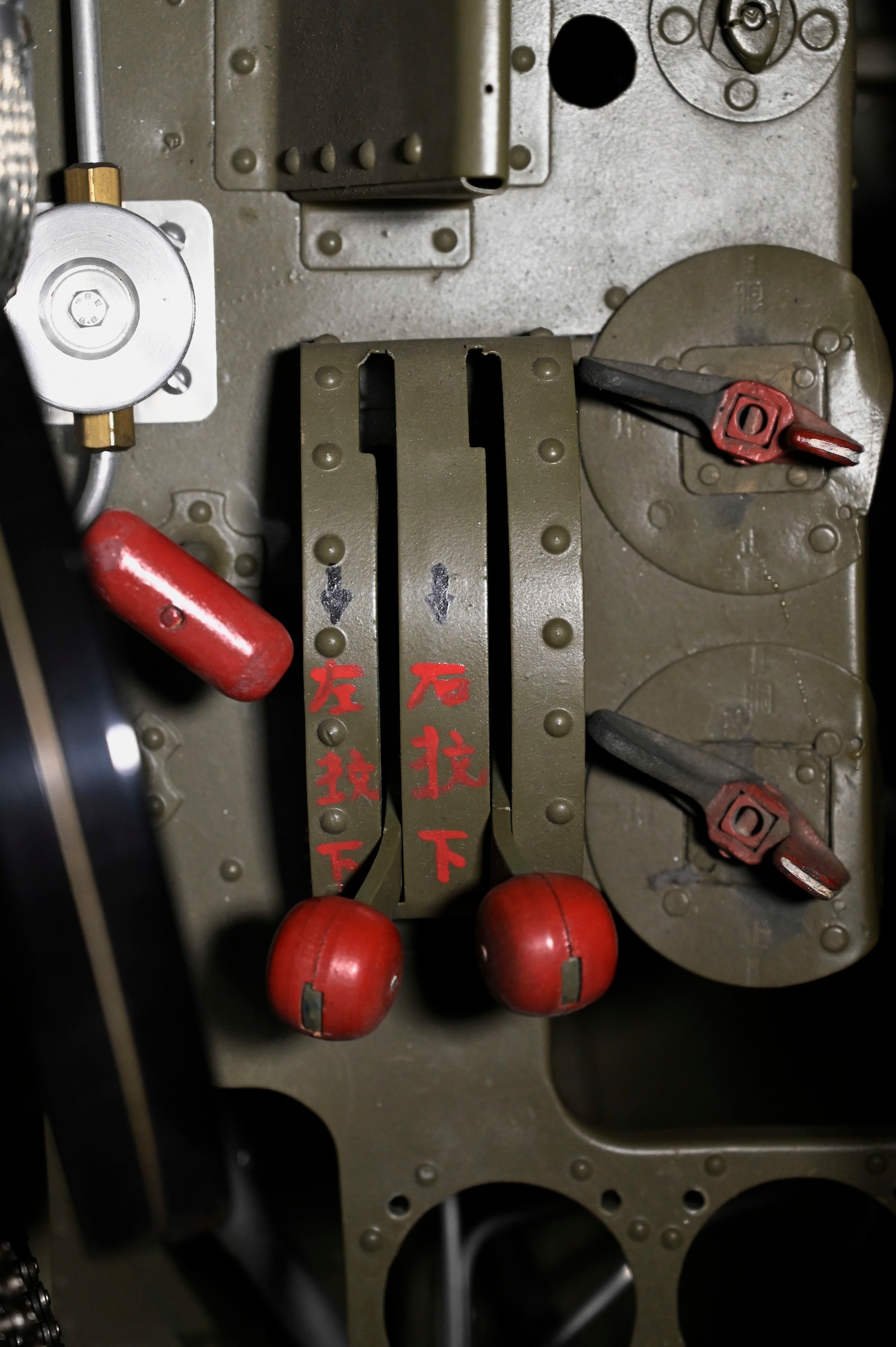 Interior view of the Mitsubishi A6M2 Zero at the National Museum of the U.S. Air Force World War II Gallery.