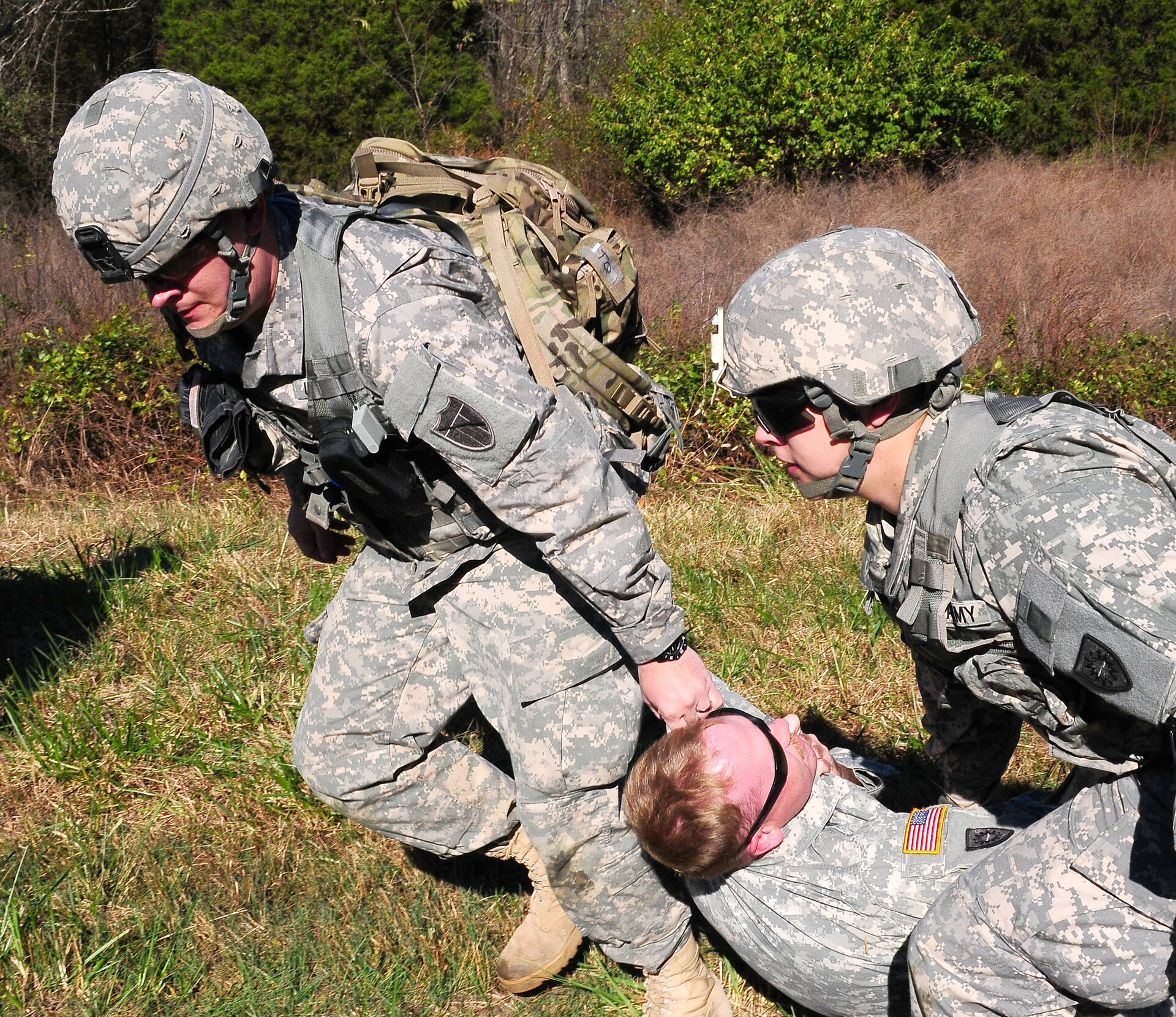 According to the sustainment training staff, this practical exercise and the use of UH-60 Black Hawk medevac helicopters is unique to the Kentucky National Guard