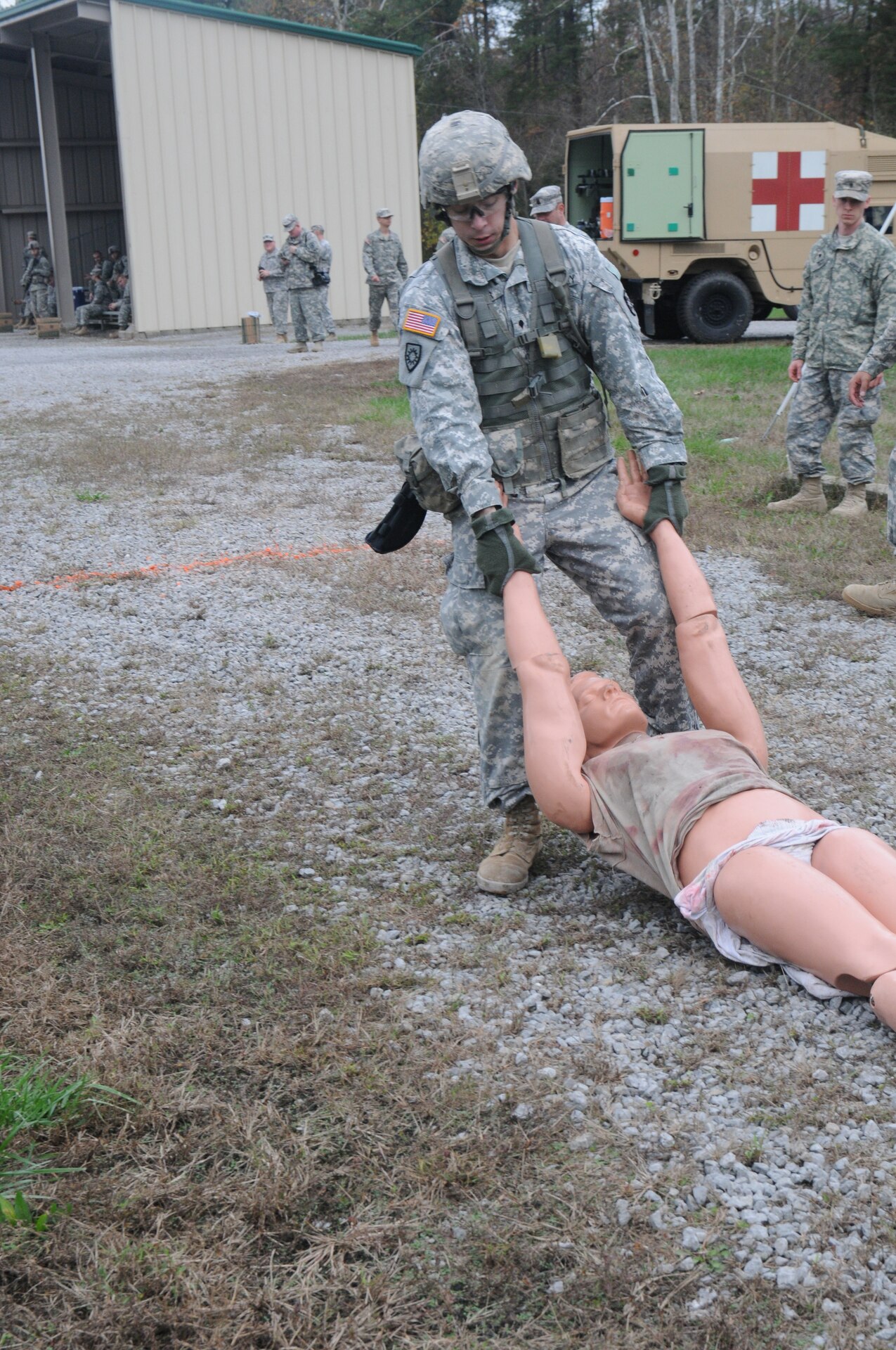 There were six strenuous tasks, including hitting targets with assigned weapons, that participants had to complete. Miller was one of the 15 Kentucky Guardsmen who competed for the title of Kentucky Guard's Soldier, NCO or Senior NCO of the Year at Wendell H. Ford Regional Training Center in Greenville, Ky.