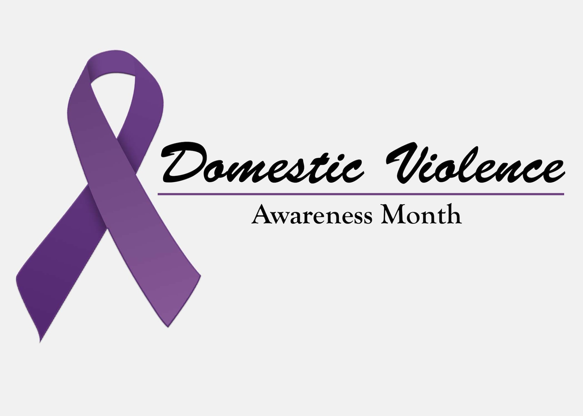 October is Domestic Violence Awareness Month. (U.S. Air Force Graphic/944th Fighter Wing)