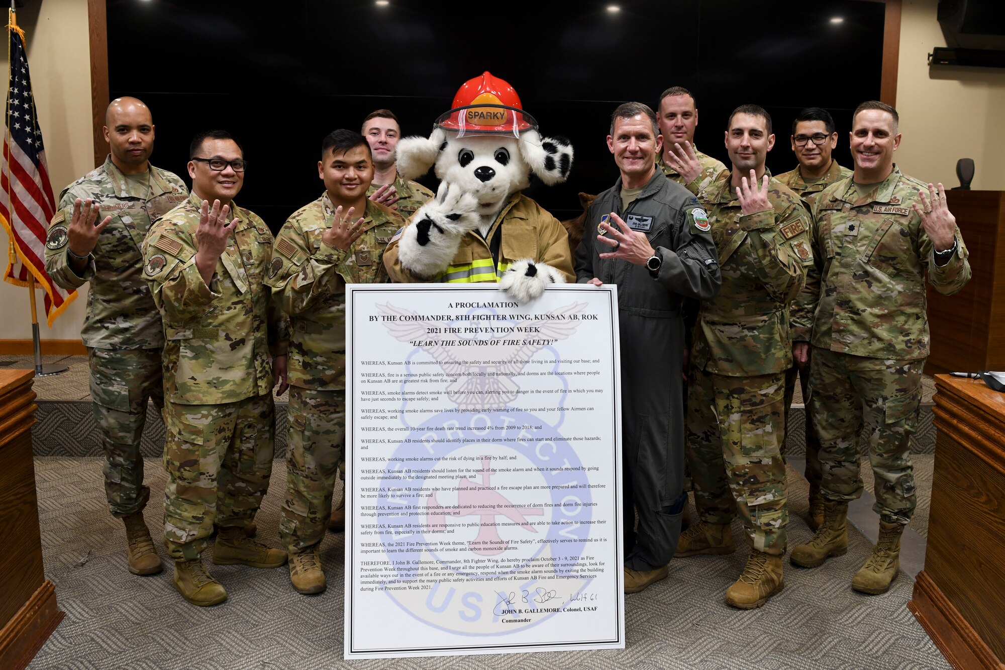8FW Airmen participate in Fire Prevention Week