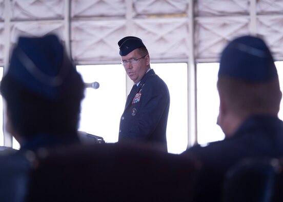 PETERSON SPACE FORCE BASE, Colo. – U.S. Space Force Brig. Gen. Shawn Bratton, Space Training and Readiness Command commander, addresses the audience during the Space Delta 10 activation ceremony at Peterson Space Force Base, Colorado, Sept. 30, 2021. The Department of the Air Force activated the third and final field command, STARCOM, of the U.S. Space Force on Aug. 23, 2021. (U.S. Space Force photo by Staff Sgt. Matthew Coleman-Foster)