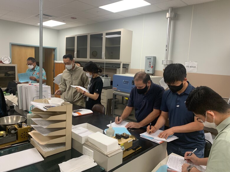 About 20 people from Far East District attended the American Concrete Institute training, Sept. 27 – Oct. 8. This training covered various concrete tests through hands-on practice, demonstration, and performance certification testing, held at the FED headquarters, Sept. 27 – Oct. 8.