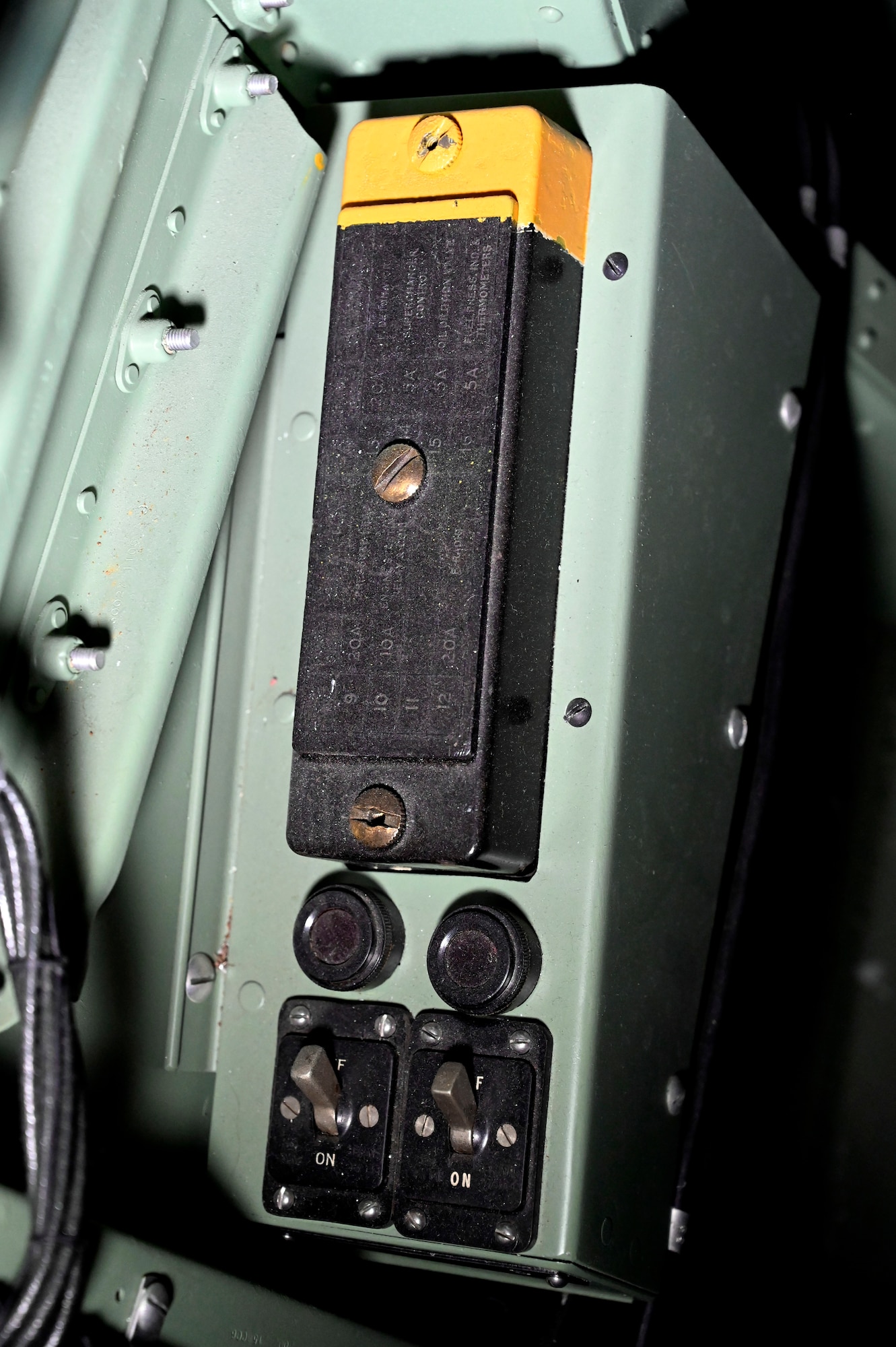 Interior view of the Supermarine Spitfire PR.XI cockpit at the National Museum of the U.S. Air Force World War II Gallery.