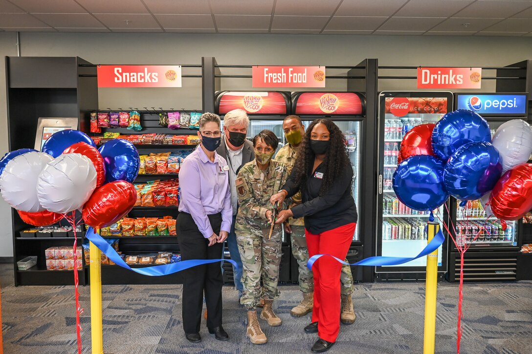 A new "Bistro-to-Go" Micro Market located in a software support facility in building 2721 at Hill Air Force Base, Utah opened Oct. 14, 2021. The self-service store offers a variety of food and drinks in the building's common area.