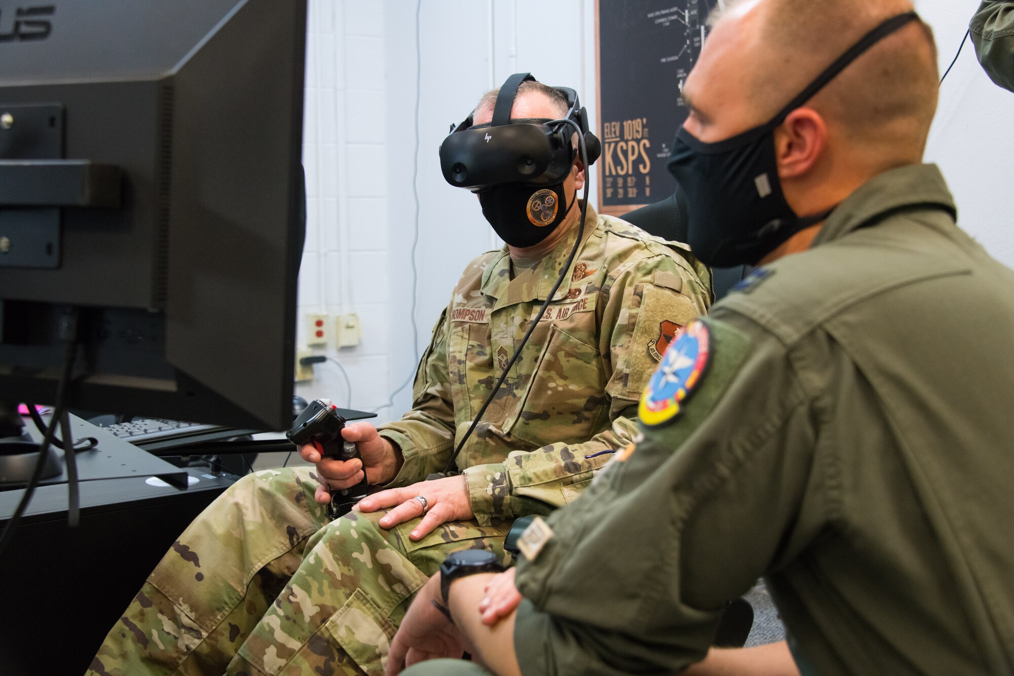 AETC Chief Master Sgt. Erik Thompson visit