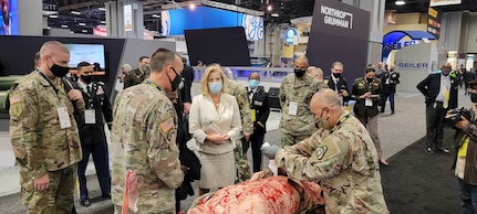 The U.S. Army Medical Center of Excellence, or MEDCoE, provided a participatory experience for attendees during the Association of the United States Army’s, or AUSA’s, Annual Meeting, Oct. 11-13. Hundreds of Army senior leaders, industry.