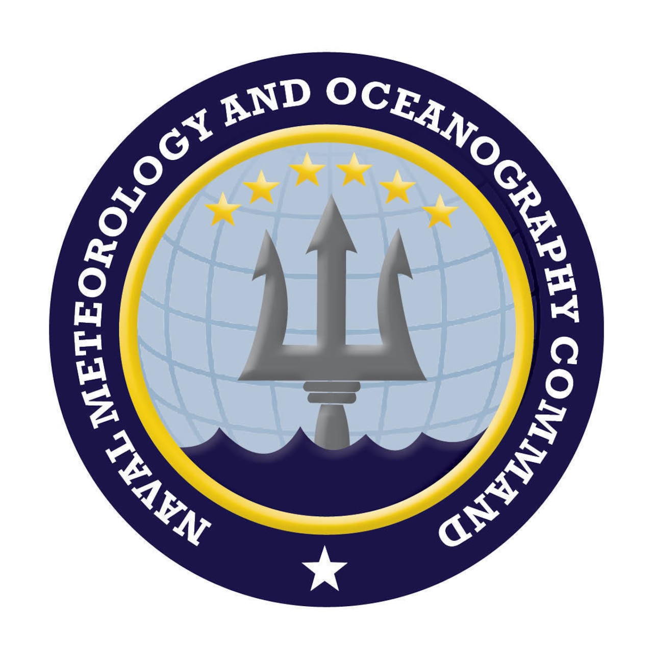 Commander, Naval Meteorology and Oceanography Command (CNMOC) unveils their new command logo encompassing all that Naval Oceanography represents