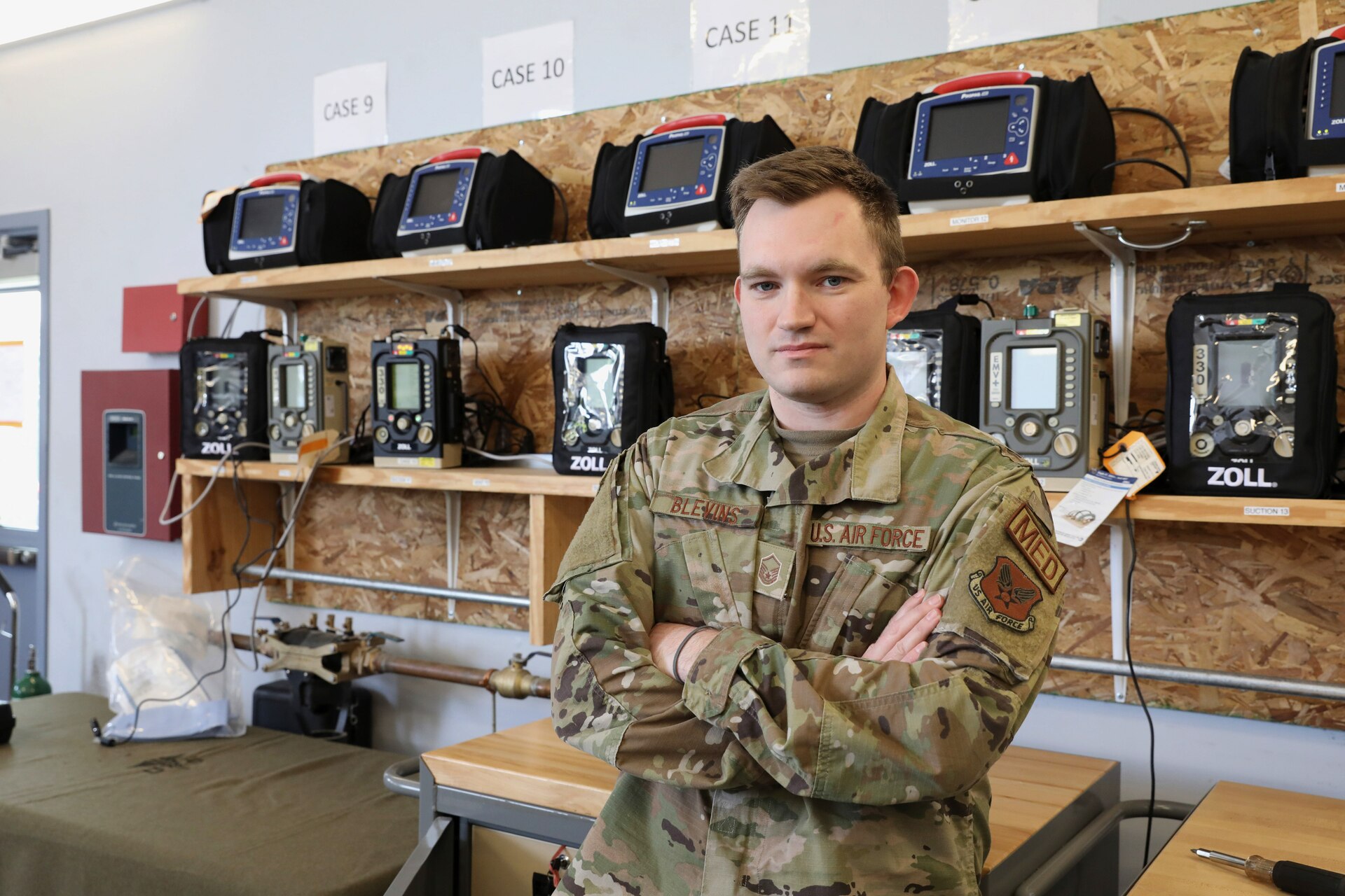 Master Sgt. Jacob Blevins has been selected as the Kentucky Air National Guard’s Outstanding Non-Commissioned Officer of the Year for 2021. Blevins is an aerospace medical technician with the 123rd Medical Group, Detachment 1. (U.S. Army National Guard photo by Pfc. Caleb Sooter)
