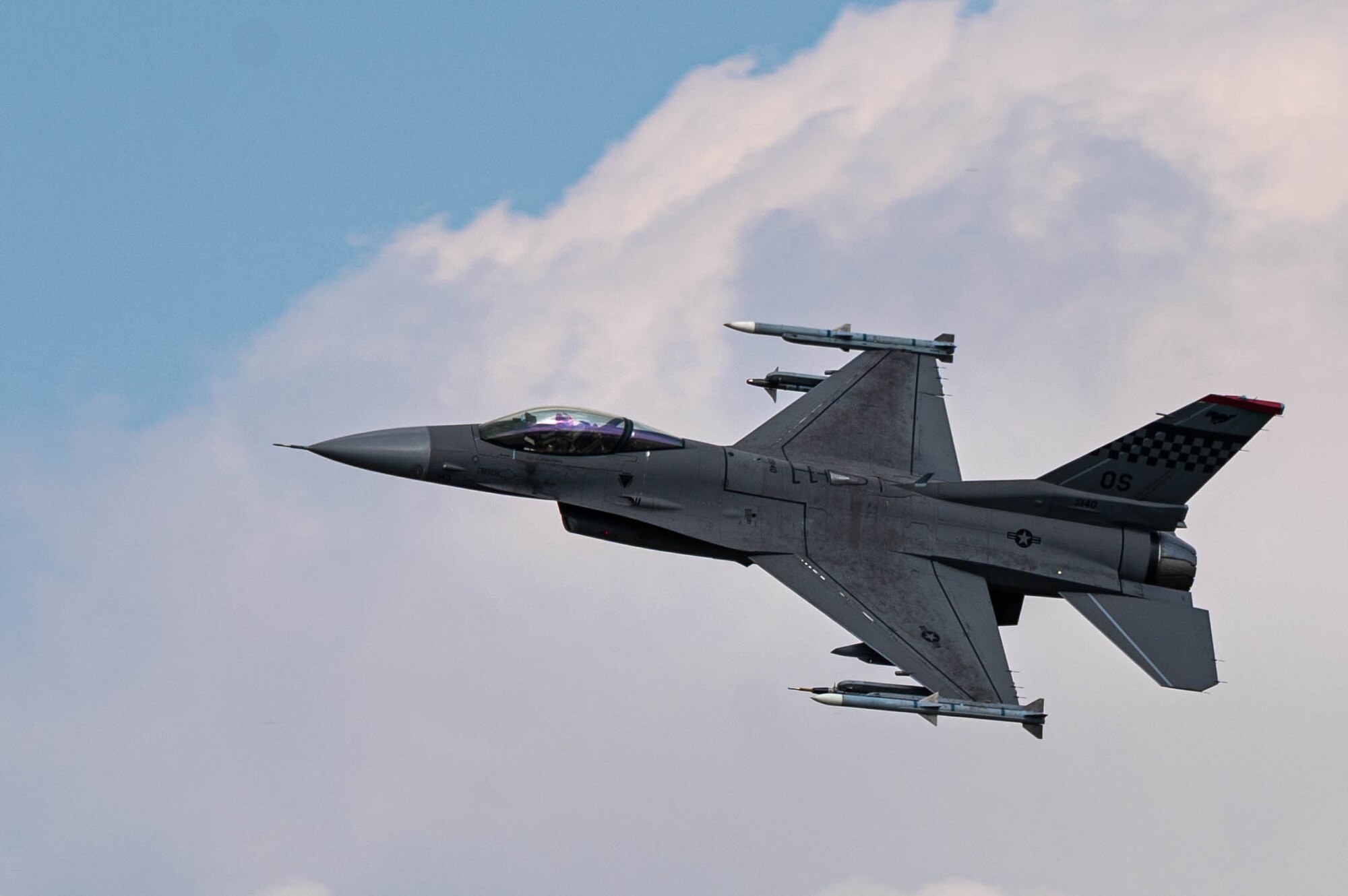 An F-16 takes flight over Osan Air Base