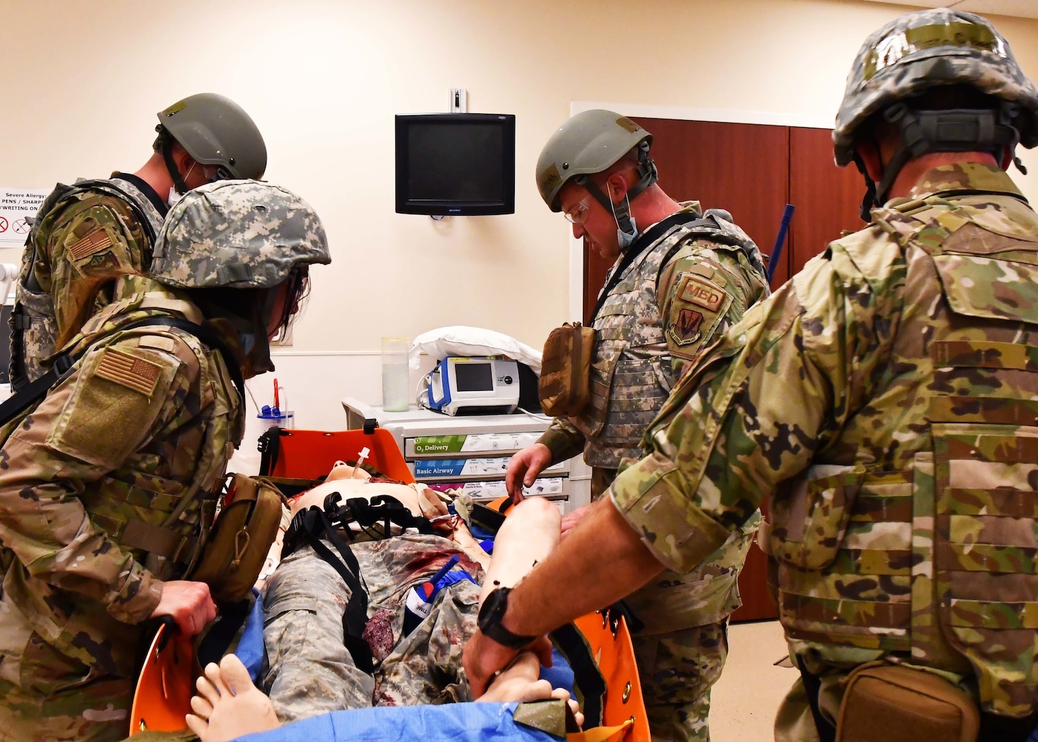 Medics and nurses from the 104th Medical Group trained to receive their Tactical Combat Casualty Care certificates Sept. 18-19, 2021, at the Hartford Hospital Center for Education, Simulation and Innovation in Hartford, Conn. The training focused on providing the best trauma care on the battlefield.