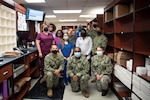 The Pharmacy Staff of Naval Health Clinic Cherry Point in a photo taken Thursday, October 14 aboard Marine Corps Air Station Cherry Point.  Staff in the department credit their teamwork and eagerness to share success to deliver the best patient care possible.