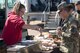 Person receives food